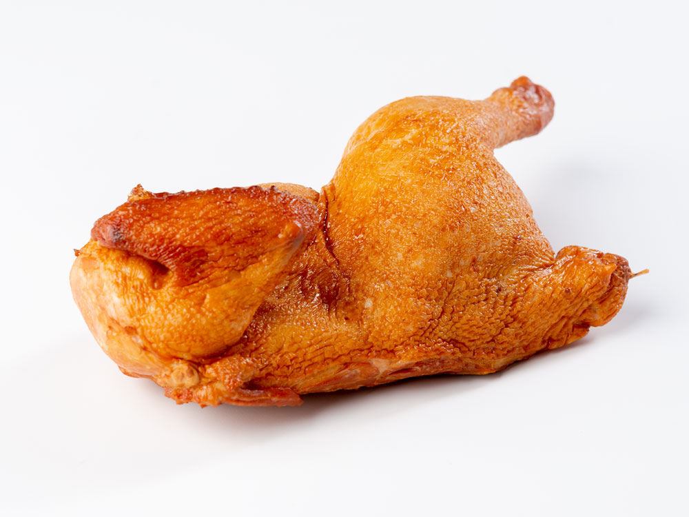 Полутушка цыпленка копчёно-варёная